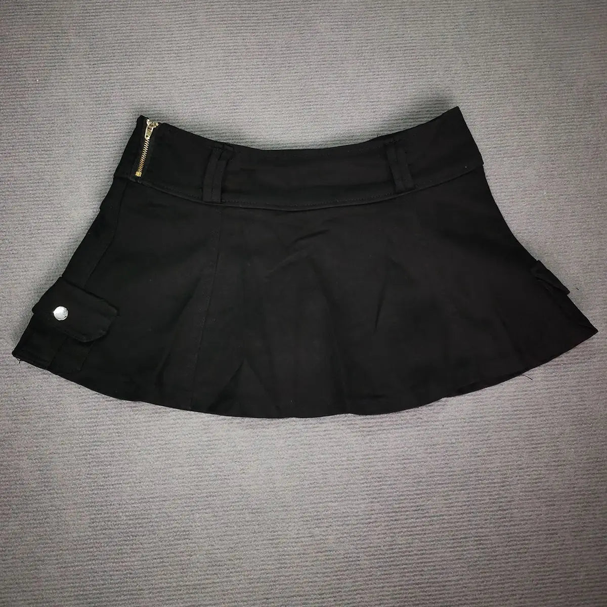 Lunivop  Vintage Denim Skirt Women's Skirt Mini skirts Low Rise Black Pocket A-Line Cute Sexy Skirt Harajuku Have Leggings saia jeans