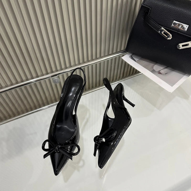Lunivop  Summer High Heel Women Sandals Shoes Fashion Shallow Butterfly-knot Shoes Elegant Wedding Party Shoes