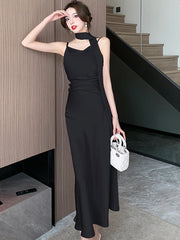 Lunivop  Pink Satin Luxury Evening Dresses Summer Fashion Bodycon Chic Sling Sexy Long Dress Gown Women Elegant Dance Party Dresses