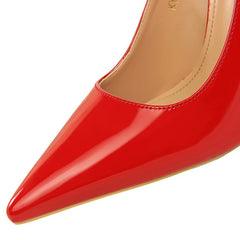 Lunivop  Women Concise 7.5cm 10.5cm High Thin Heels Pumps Lady Red Party Date Scarpins Female Stylish Elegant Pointed Toe Dress Shoes