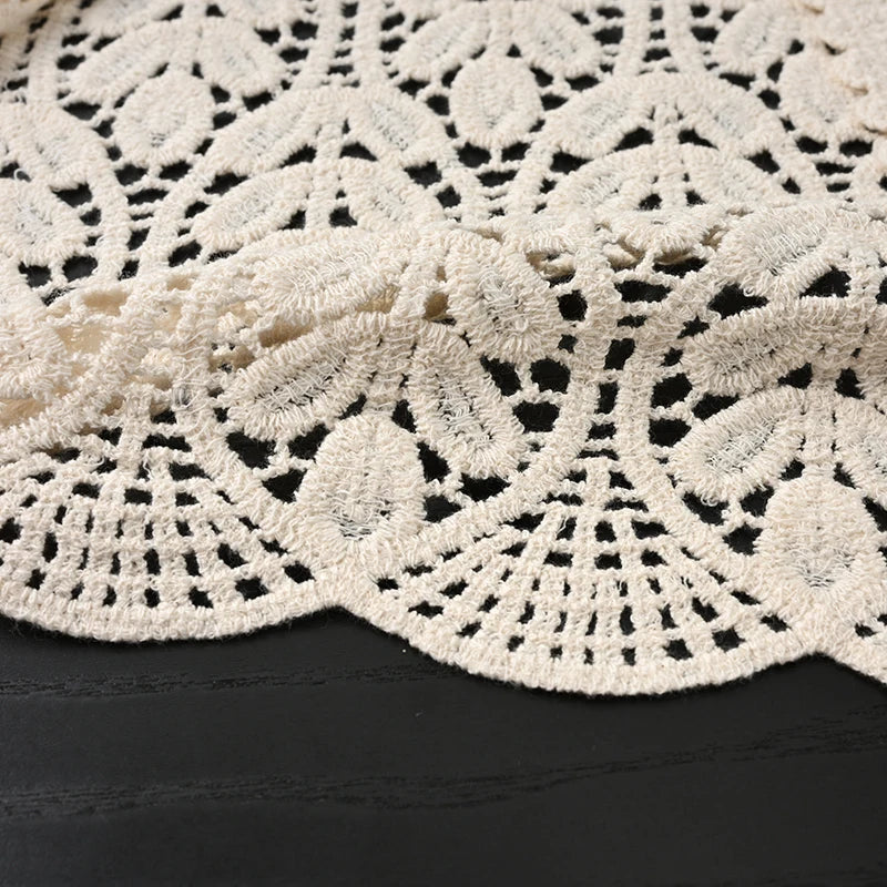 Lunivop Women's Open Front Crochet Vest  Boho Chic Embroidery Lace Lightweight Openwork Sweater Vest Top Summer Vacation Beach Outfit