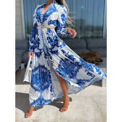 Lunivop  Spring/Summer New Women's Fashion Bohemian Casual Long Dress INS Loose Vacation Dress