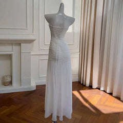 Lunivop  Bandage Women's Strapless Dress Pleated Solid Color Sleeveless Backless 2025 Spring Simple Elegant Dresses Female