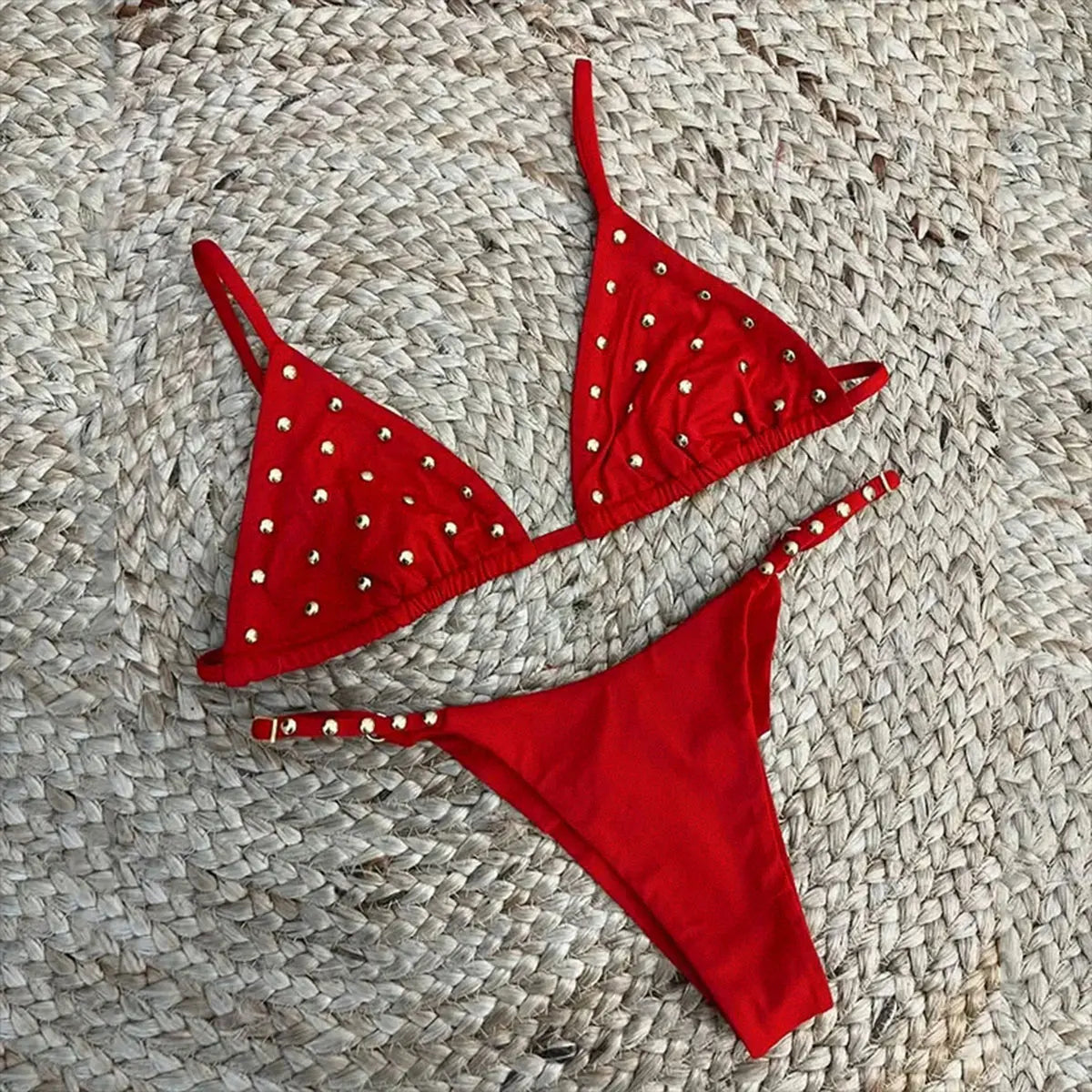Lunivop   Push Up Bikini Women 2025 Sexy Swimsuit Crochet Swimwear Female Bandeau Biquini Solid Swimming Suit Beachwear Bathingsuit Outfit