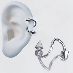 Lunivop  Spiral Twister Barbell Piercing Surgical Steel Spike and Ball Lip Ring Cartilage Helix Earring Body Jewelry  Dudaklar Burun
