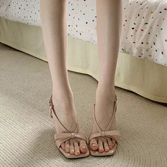 Lunivop  Retro fairy style stiletto sandals women's new summer wear small man with skirt high heels