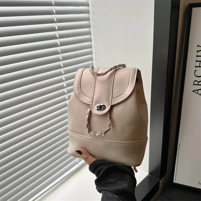 Lunivop  Silver Chain Crossbody Bag Women's Travel Bapa oulder Bag Handbag Soft PU Leather Buet ape Small Size Faionable