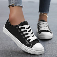 Lunivop  Spring Autumn Canvas Shoes Unisex Casual Breathable Student Sneakers Korean Style Versatile Plain Color Men's Women's Shoes