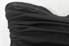 Lunivop  European American Sexy Fashion Dress Pleated Ribbon Off-shoulder Chest-wrapped New Women's Dress