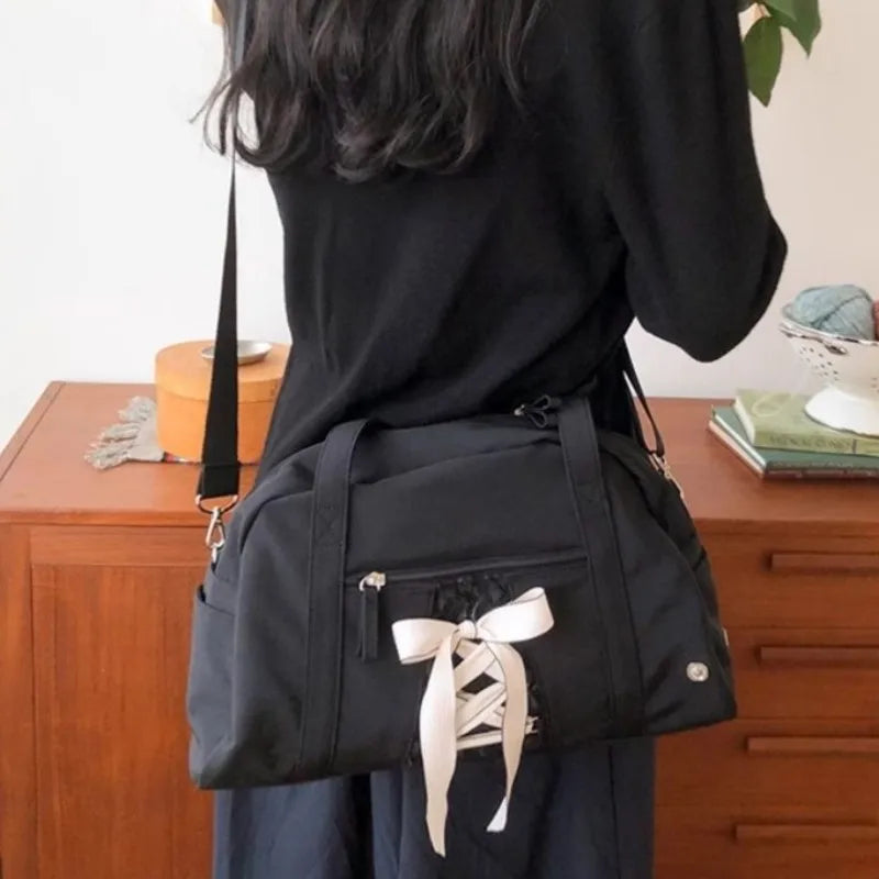 Lunivop Sweet Cool Pink Shoulder Bags Purse Women Hot Girls Bow Chic Y2k Handbag Female Large Capacity Messenger Bag Aesthetic