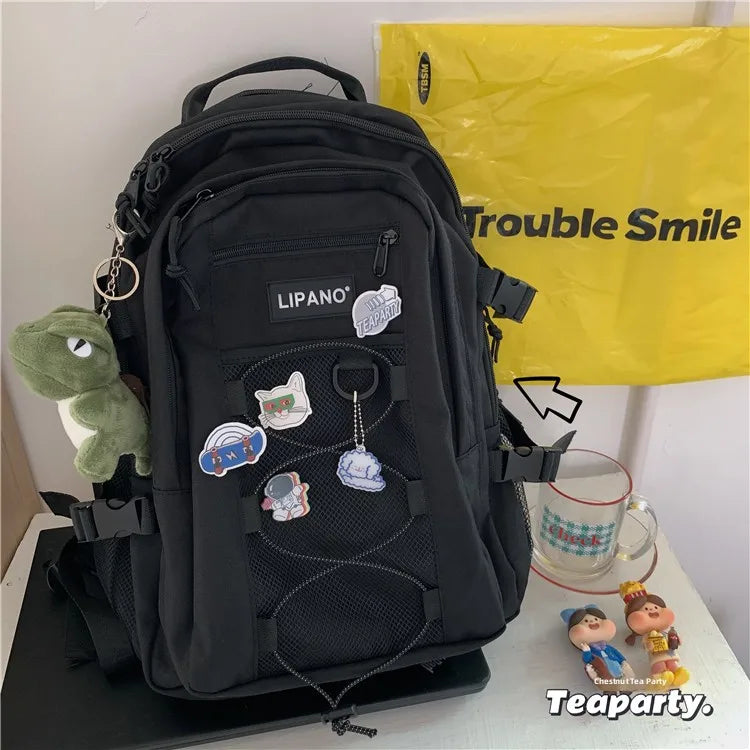 Lunivop  Large Capaci ex Harajuku Sle Bapa Korean Faion oulder Bag Water Resistant Casual Travel Bapa for Men And ...