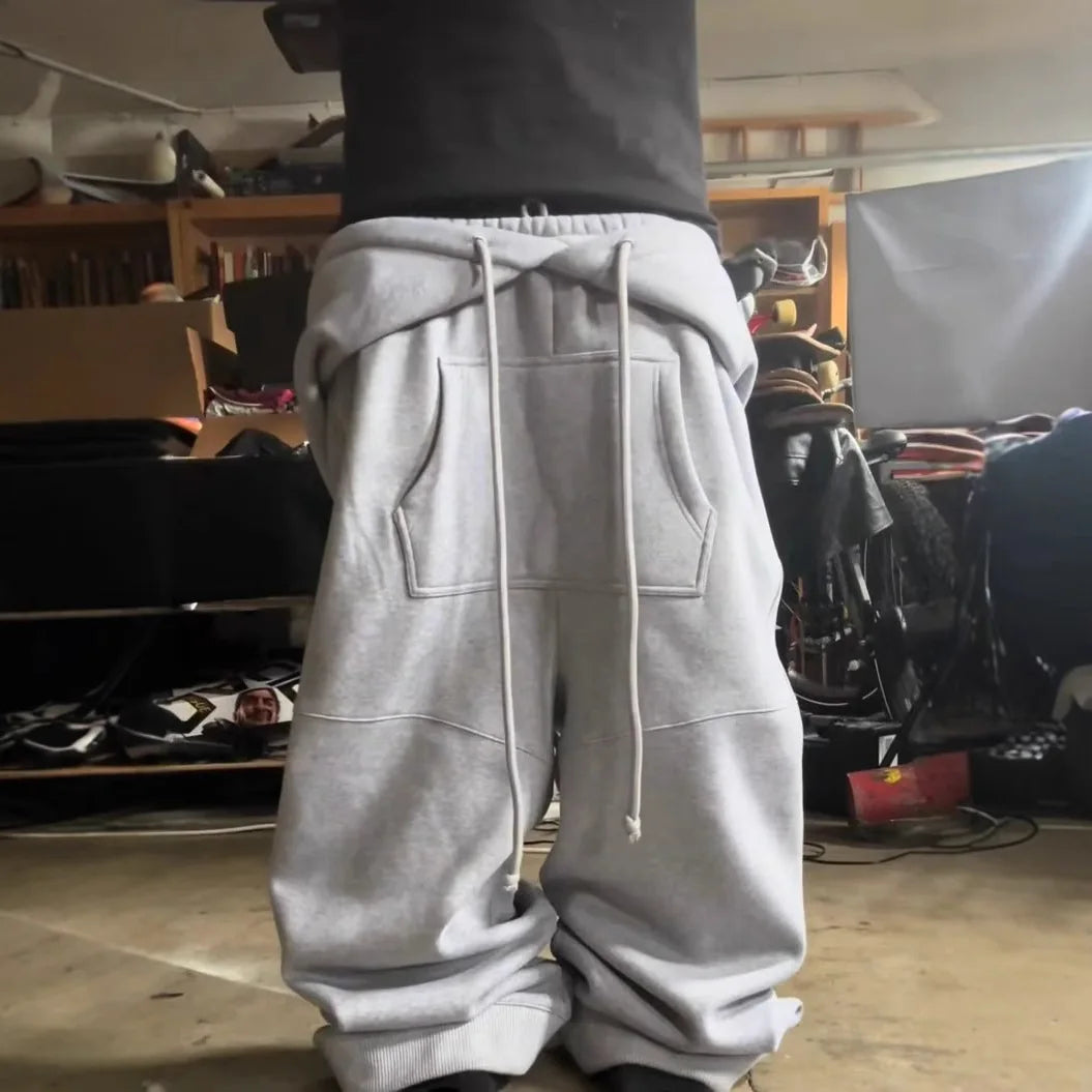 Lunivop   Autumn/winter American Sweatshirt Hip-hop punk style pants High street Harajuku emo style subculture Loose casual long pant