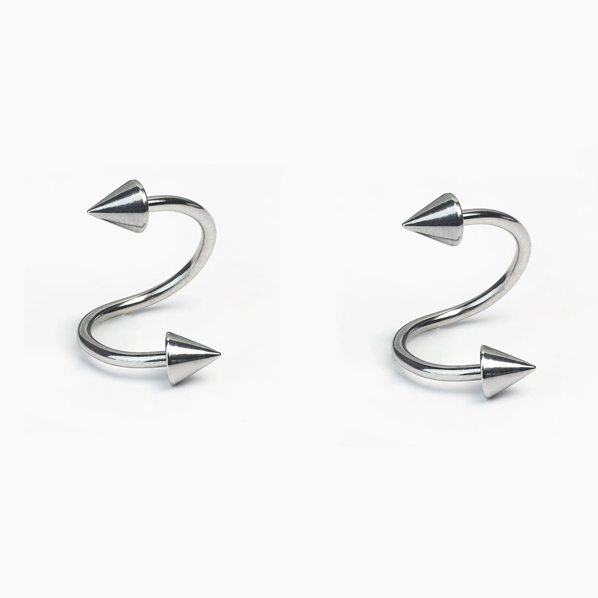 Lunivop  Spiral Twister Barbell Piercing Surgical Steel Spike and Ball Lip Ring Cartilage Helix Earring Body Jewelry  Dudaklar Burun
