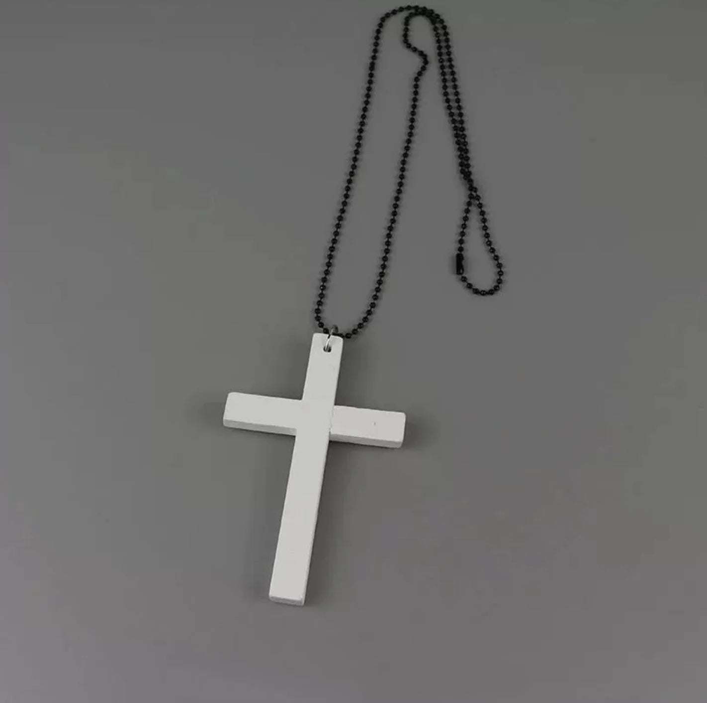 Lunivop Trendy Cool Punk Gothic Wood Cross Pendant nNecklace for Women Men Vintage Black Hip Hop Y2k Necklace Party Jewelry Gift