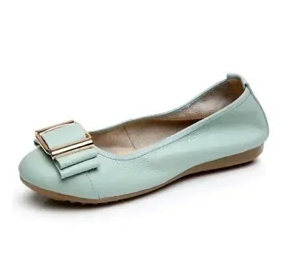Lunivop  New Summer Women cutouts Genuine Shoes Comfortable Buckle Flats Nurse Casual Handmade ballet flats