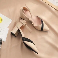 Lunivop  Contrast Color Pointed Toe Ladies Shoes Designer Luxury Pvc Original Summer Comfortable Trending Women's Sandals On Sale