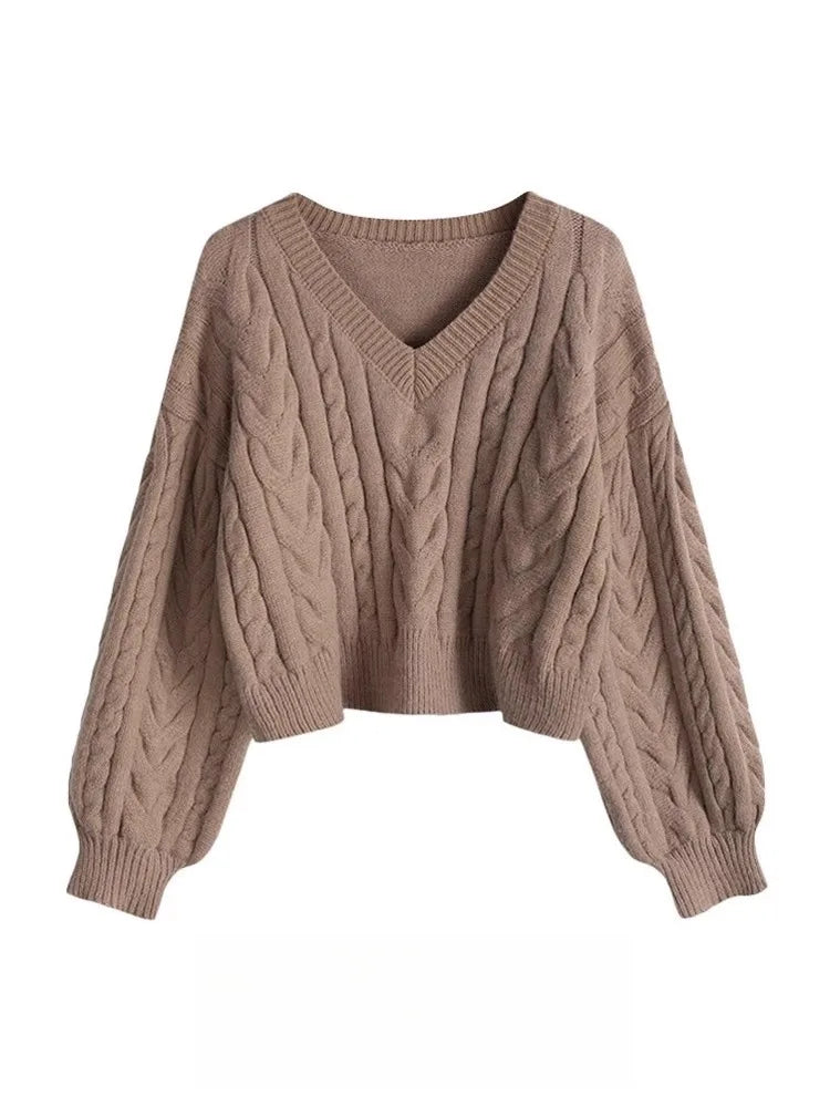 Lunivop  Women Luxury Knitting Long Sleeve V-Neck Cardigans Winter Fashion Casual Single Breasted Knitted Solid Sweater