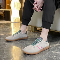 Lunivop  Spring and Autumn New Women's Casual Sports Shoes Fashion Color blocked Lace up Running Shoes Outdoor Flat Shoes