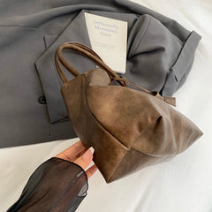Lunivop Women's Tote Bag, Large Capacity Soft Shoulder Bag, Retro Casual Handbag, Perfect for Commuting Handbags Travel Bag