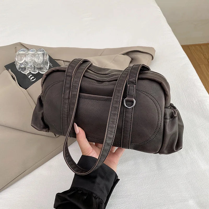 Lunivop  Autumn Winter Shoulder Bags For Women Soft Leather Large Capacity Commuter Handbags Fashionable Ladies Purse Handbags