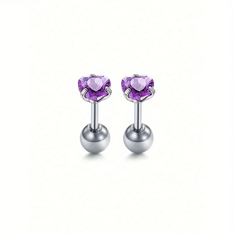 Lunivop  2PCSLove Heart Cartilage Earring Cartilage Piercing Jewelry Forward Helix Earrings Cartilage Hoop Earring Helix Piercing Jewelry