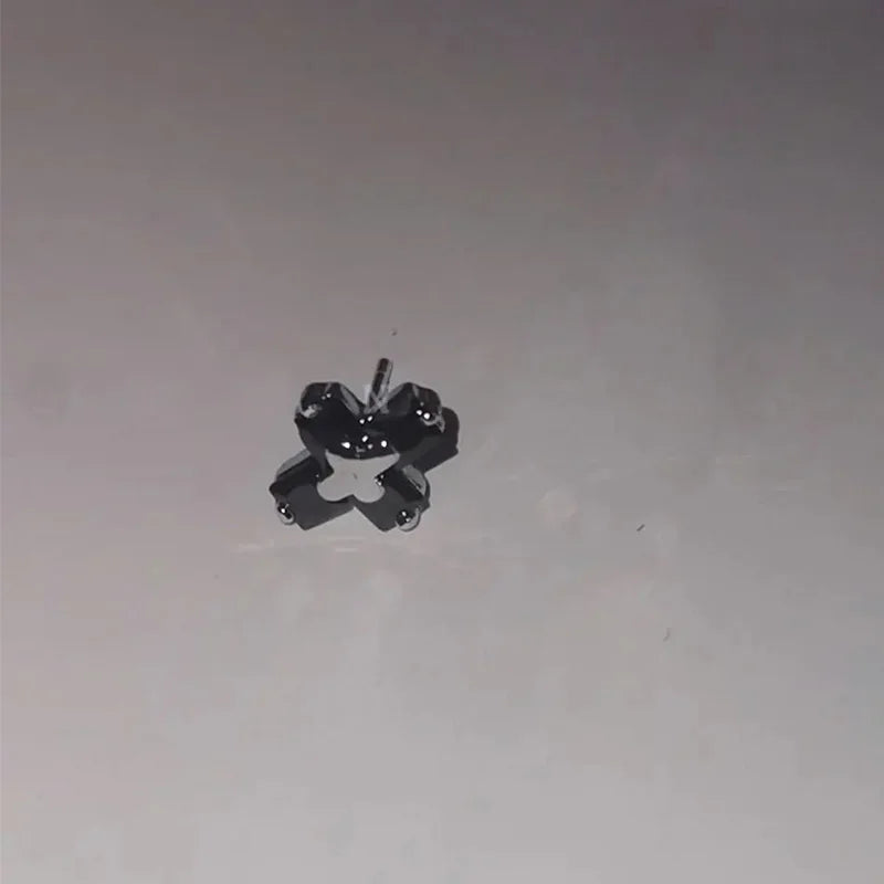 Lunivop Sweet Cool Stainless Steel Cross Moon Piercing Cartilage Stud Earrings for Women Girls Hiphop Punk Party Cosplay Jewelry