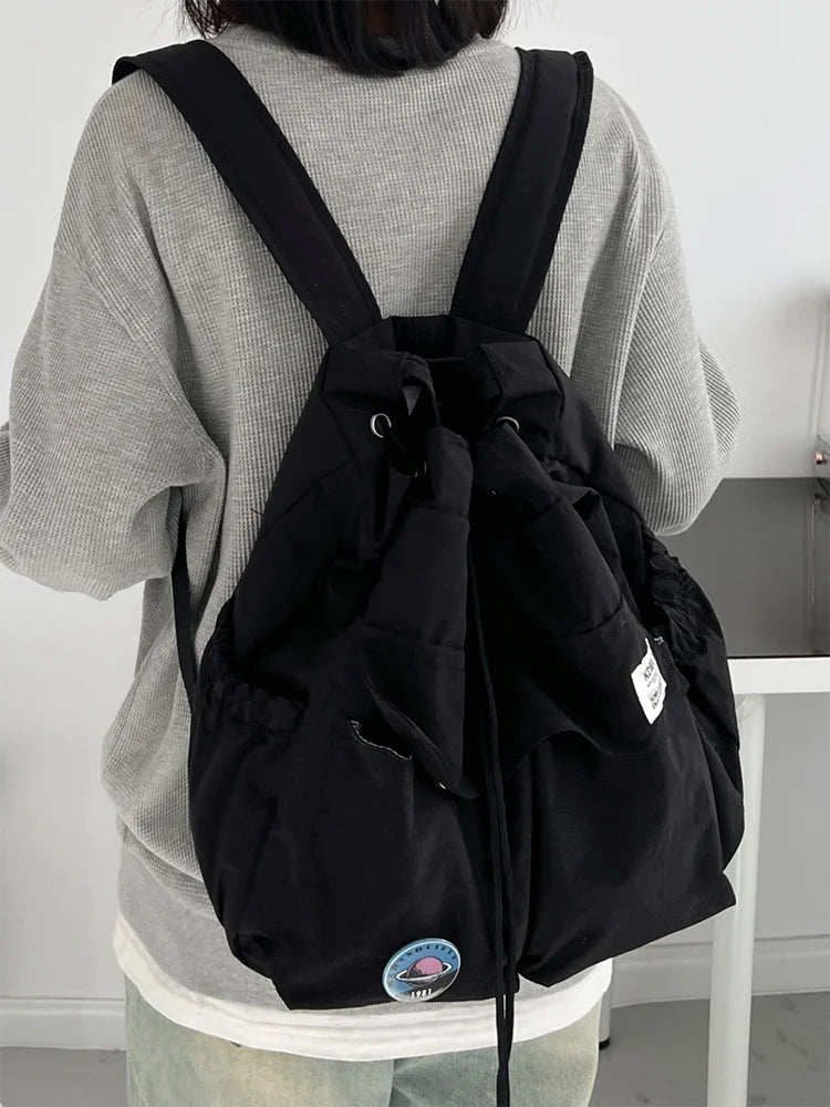 Lunivop   Travel Commuter Lightweight Dual oulder Bag Women's Trendy Brand College Student Class Commuting Simple Mountain Single o...