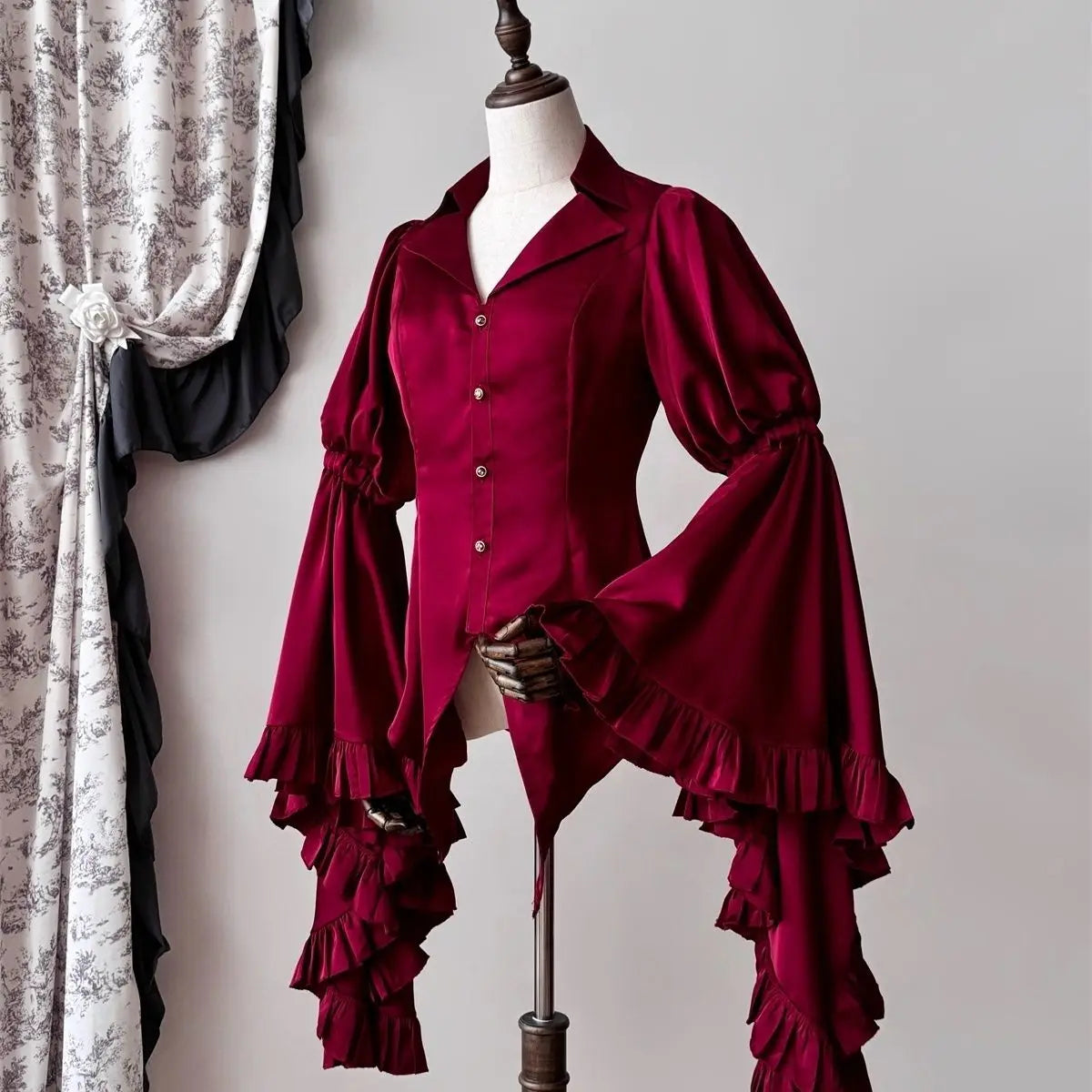 Lunivop  Japanese Vintage Elegant Lolita Shirt Women Victorian Gothic Flare Sleeve Blouses Female Y2k Aesthetic Casual Retro Tops Blusas