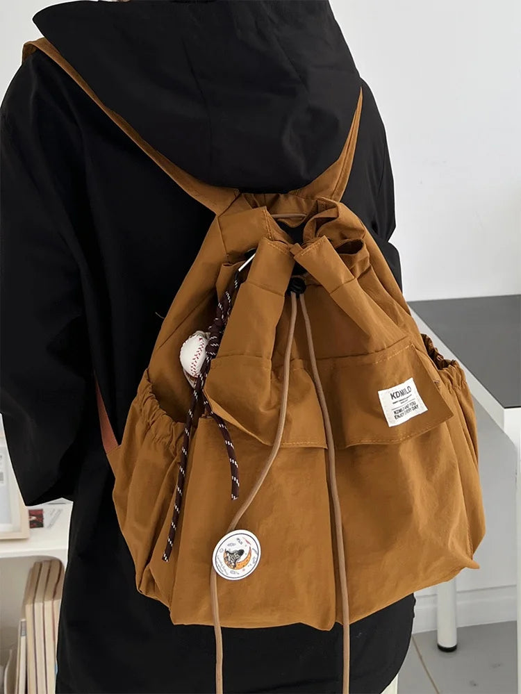 Lunivop   Travel Commuter Lightweight Dual oulder Bag Women's Trendy Brand College Student Class Commuting Simple Mountain Single o...