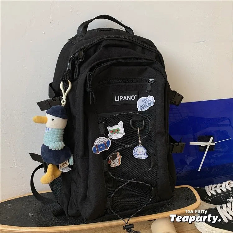 Lunivop  Large Capaci ex Harajuku Sle Bapa Korean Faion oulder Bag Water Resistant Casual Travel Bapa for Men And ...