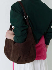Lunivop  New Versatile Suede Diagonal Shoulder Bags Retro Frosted Large Capacity Commuting Tote Bag for Women