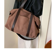 Lunivop  Fashionable Retro Tote Versatile Large Capacity Handheld Travel Bags Casual Canvas Bag for Women New