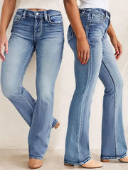 Lunivop  Women's Slim Fit Flare Jeans - Stylish Bell Bottom Pants for a Chic Look