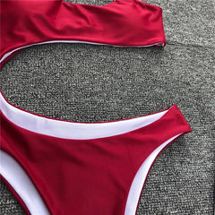 Lunivop  Sexy Bandage One Piece Swimsuit Women Hollow Out Monokini Swimwear Vintage Hole Bathing Suit