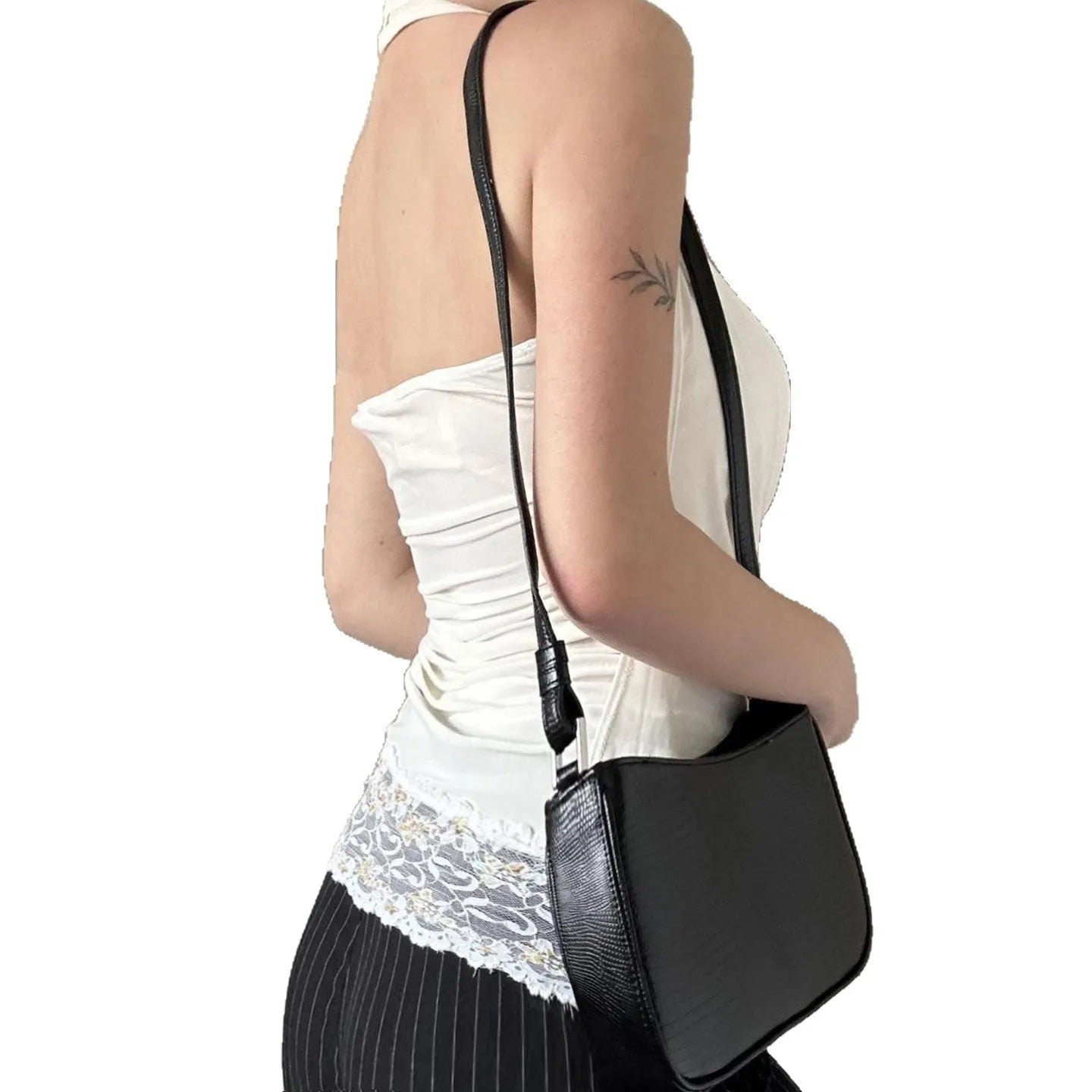 Lunivop Swinging Neck Casual Fashion Tank Top Boho Chic Summer White Sleeveless Crop Top Vacation Style Outfits Lady Vest