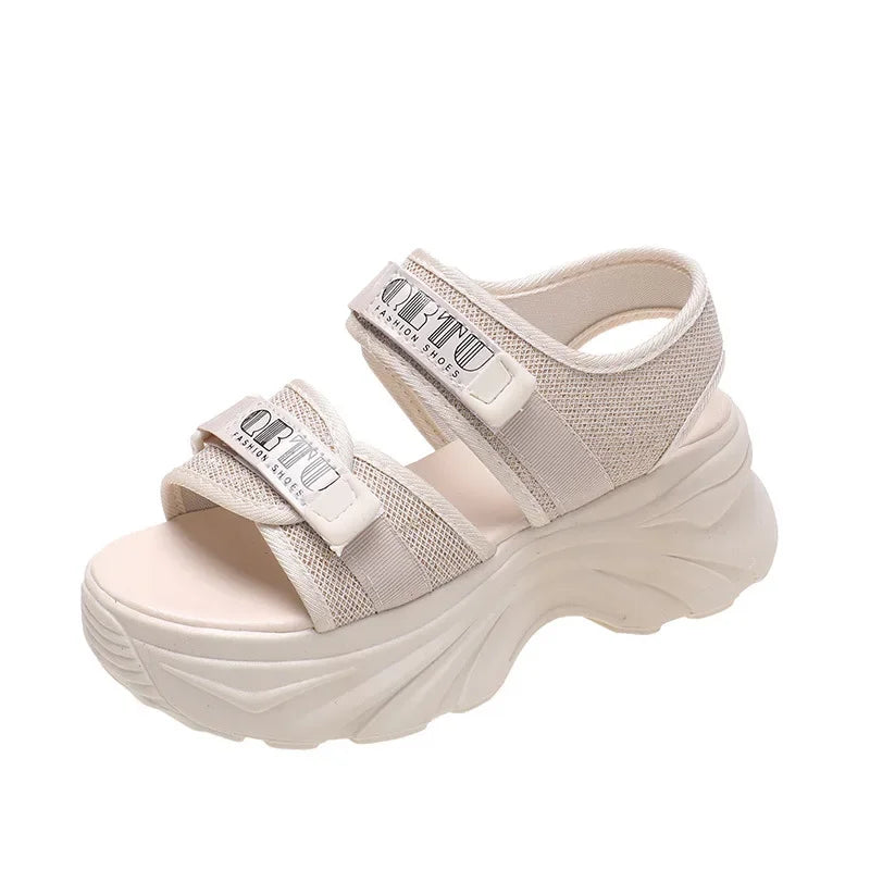 Lunivop Summer New Sports Sandals for Women Flat Bottomed Beach Shoes Thick Soled Casual Women Shoes Sandalias De Mujer