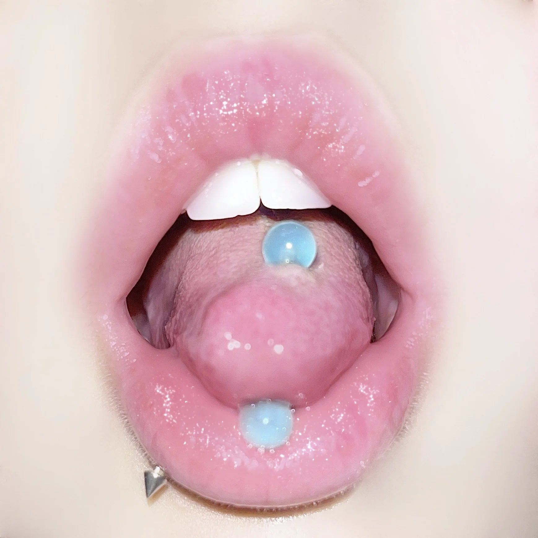 Lunivop Mint Green Tongue Studs Nail Acrylic 6mm Balls Male and Female Piercing Tongue Ring Jewelry Sweet Summer Piercing Nipple Rings