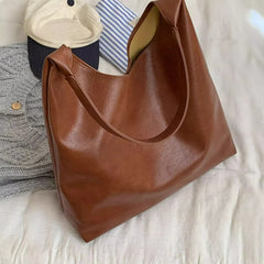 Lunivop  New Korean Version Tote Large Capacity Bags Retro Niche Underarm Bag for Women Autumn Winter