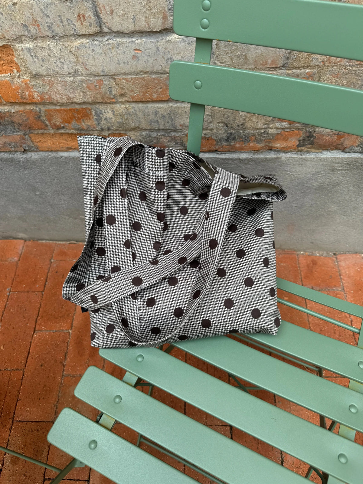 Lunivop  Autumn Versatile Retro Tote Bags Korean Style Niche Polka Dot Shoulder Bag for Women