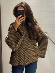 Lunivop  Chic Fashion Knitted Jackets for Women Autumn Winter Long Sleeve Single-Breasted Short Coats High Street Casual New Jackets