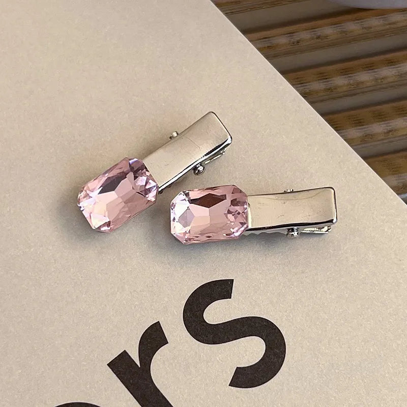 Lunivop Y2K Pink Rhinestone Butterfly Bow Star Heart Hairpins Barrettes Women Korean Fashion Kpop Hair Clip Accessories