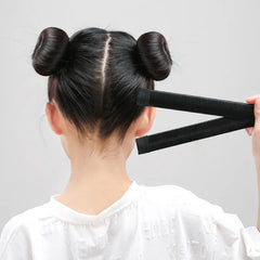 Lunivop  Simple Nylon Quick Hair Twister Ball Head Wig French Dish Made Lazy Curling Iron Bun Maker Synthetic Donuts Bud Head Band