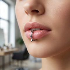 Lunivop  Fake Septum Nose Ring Clip On Stainless Steel Non Pierced Nose Cartilage Tragus Helix Lip Jewelry Unisex