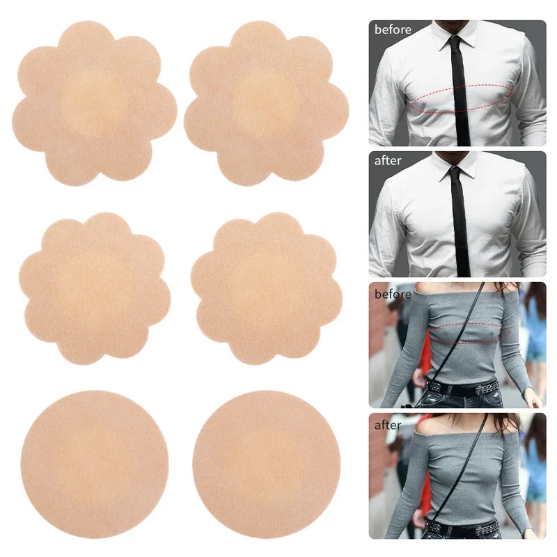 Lunivop Sticky Nipple Covers for Women Invisible Breast Petals Lift Up Stickers Lady Adhesive Bra Nipple Shield Pads Accessories