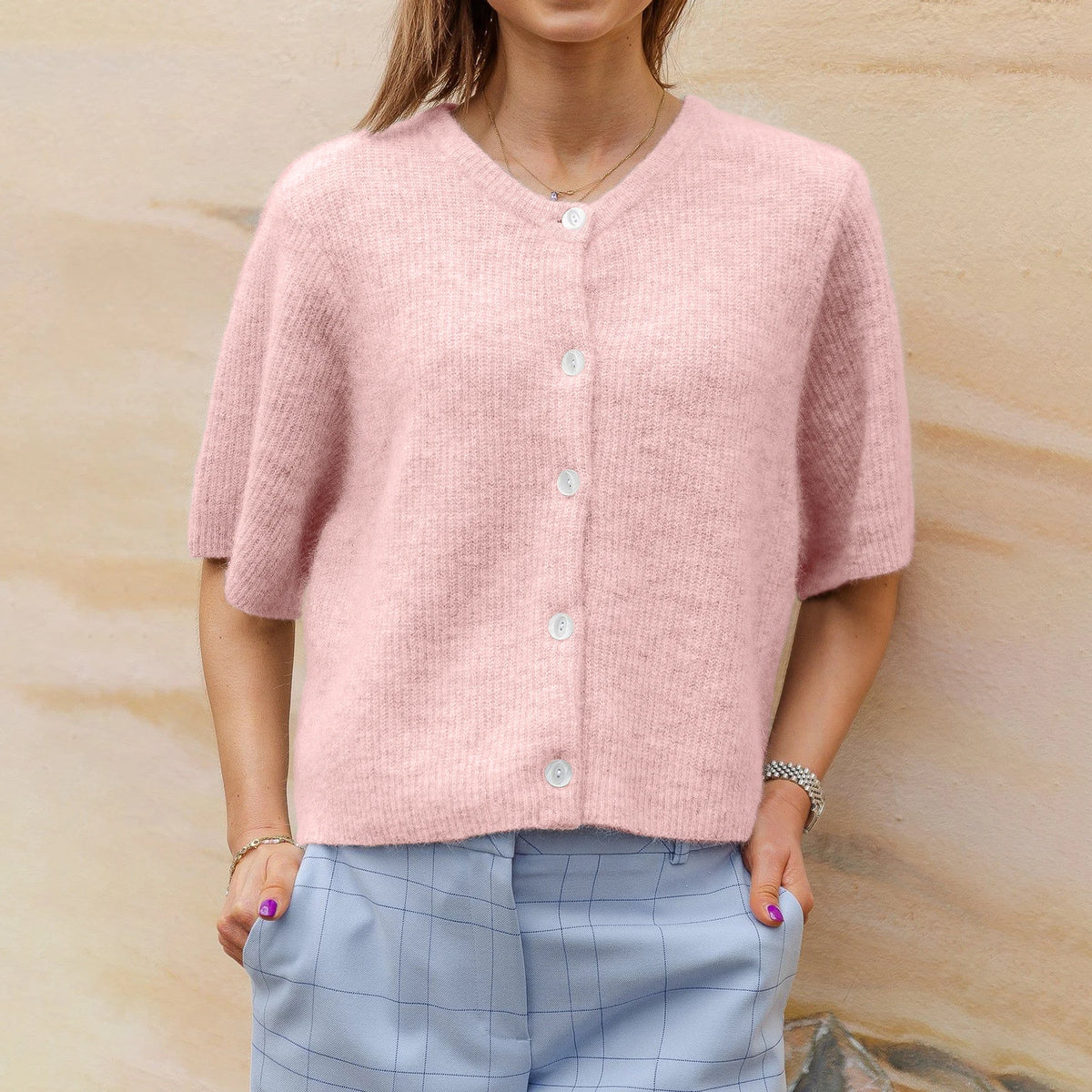 Lunivop  hirigin Women Knitted Crop Cardigan Shirt Short Sleeve Button Down Ribbed Knit Crop Top Y2k Girls Outwear Top Tee Shirt
