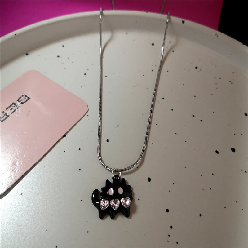 Lunivop Shiny Star pendant Layered Necklace Y2k Jewelry for Women Fashion Pentagram Silver Color Choker Chain Zircon Charm Necklace