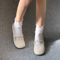 Lunivop  Woman Flats Office Moccasins Beige With Heel Shoes for Women Solid Color Summer Cheap Liquidation Beau Today Popular 39