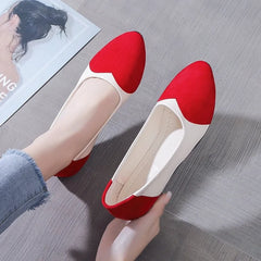 Lunivop New Large Size Flat Sole Women Shoes Fashion Round Head Heart-shaped Comfort Soft Sole Casual Shoes for Women Zapatos De Mujer