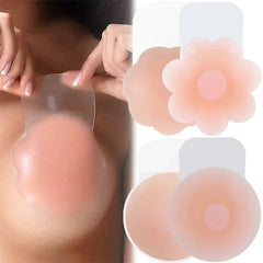 Lunivop Silicone Nipple Cover Reusable Women Adhesive Invisible Lift Up Bra Stickers Bra Breast Petals Pasty Pad Strapless Sticky Bras