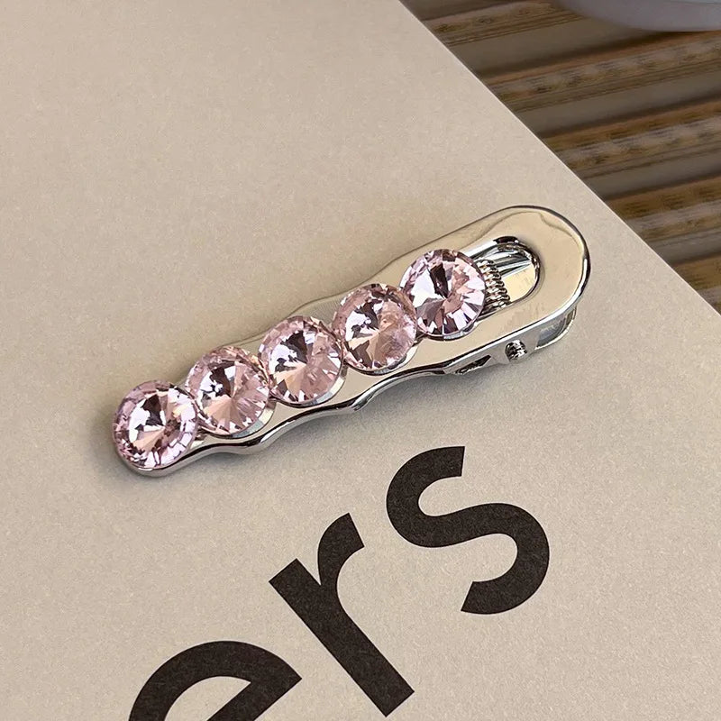Lunivop Y2K Pink Rhinestone Butterfly Bow Star Heart Hairpins Barrettes Women Korean Fashion Kpop Hair Clip Accessories
